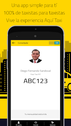 Aqui Taxi Conductor Screenshot 0