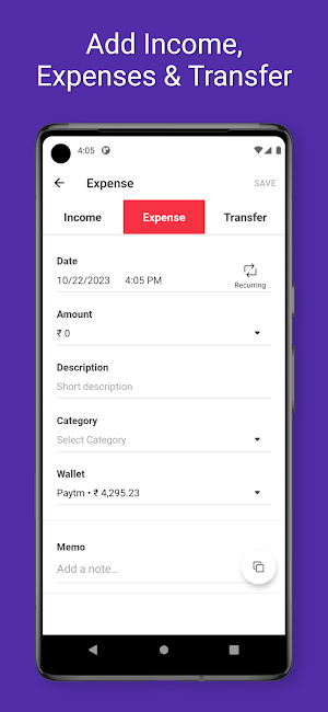 Kash Book - Expense Manager Screenshot 1