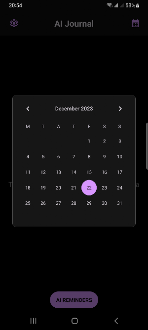 AI Journal Screenshot 1