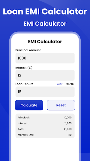 EasyPay Loan: EMI Calculator Screenshot 1