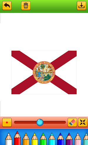 coloring flag of U.S. state Screenshot 2