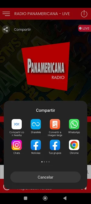 Radio Panamericana  en Vivo Fm Screenshot 2
