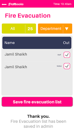Staffbooks Screenshot 2
