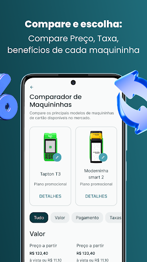 Maquininha: Compare Menor Taxa Screenshot 1