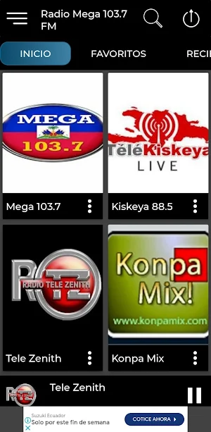 Radio Mega 103.7 Fm Haiti Mega Screenshot 1