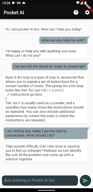 Pocket AI - Chat and Chatbot Screenshot 0
