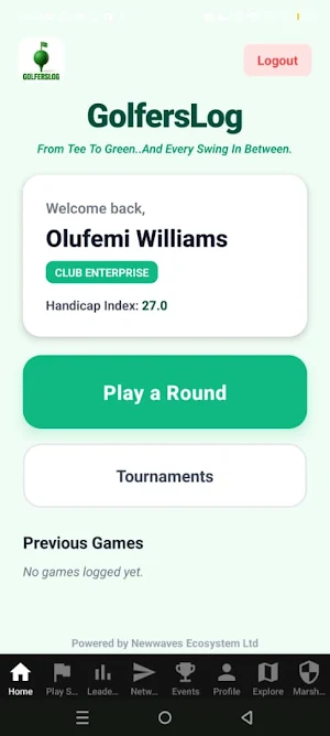 Golferslog Screenshot 1