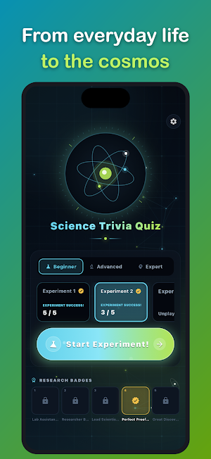 Science Trivia Quiz - Offline Screenshot 1