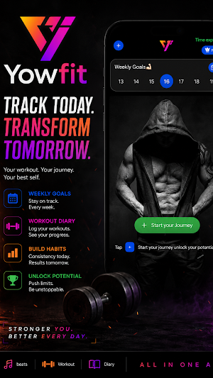 YowFit: Workout Music & Tabata Screenshot 1