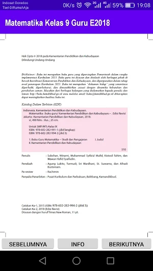 Matematika Kelas 9 Guru E2018 Screenshot 1
