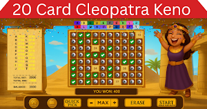 Lucky Cleopatra Keno Casino Screenshot 2