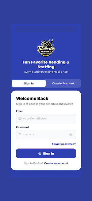 FanFav Vending & Staffing Screenshot 0