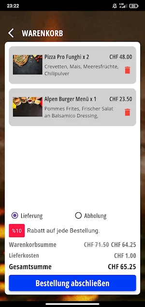 Subito Restaurant in Mellingen Screenshot 3
