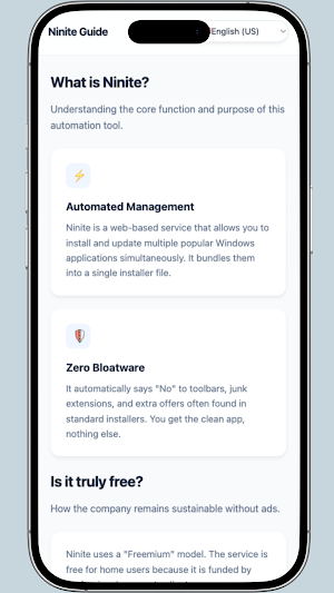 Ninite: Pack Manage Hint Screenshot 0
