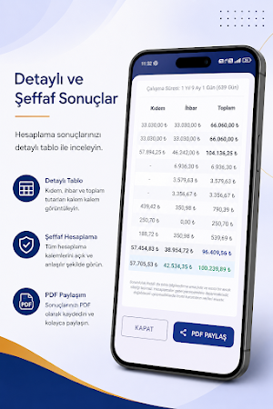 Kıdem ve İhbar Hesaplama Screenshot 3