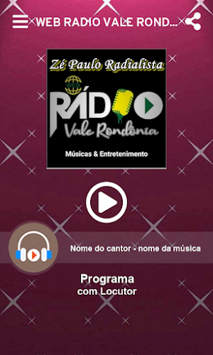 Web Rádio Vale Rondônia Screenshot 0