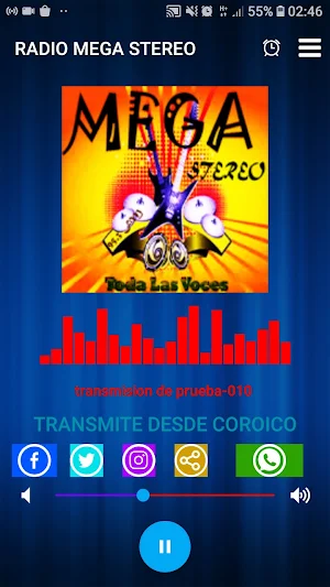 RADIO MEGA STEREO COROICO Screenshot 2