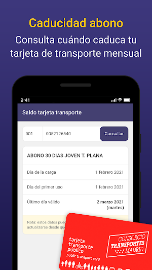 Tarjeta Transporte Madrid TTP Screenshot 0