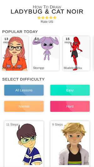 How to draw Lady and Cat Screenshot 2