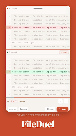 Fileduel - Compare files Screenshot 2