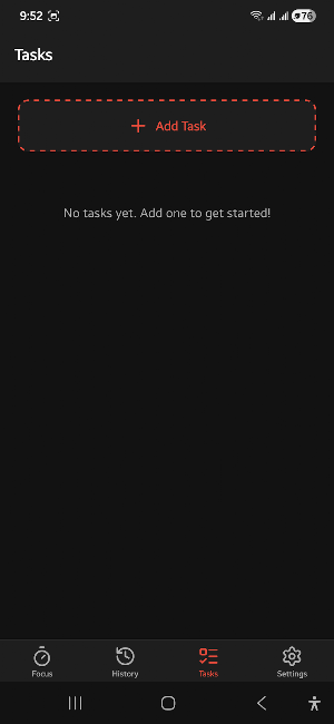 Pomodoro Task Timer Screenshot 2