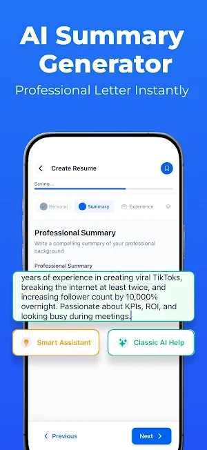 CV Maker : Resume AI Builder Screenshot 2