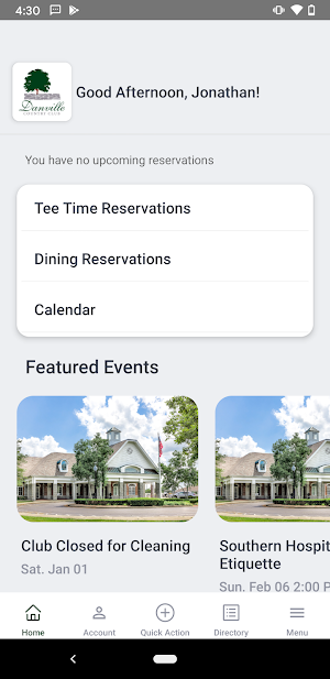 Danville Country Club Screenshot 1