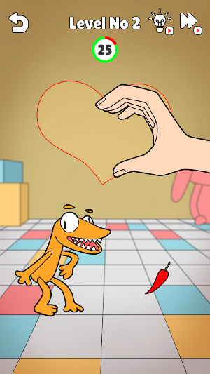 Finger Heart - Monster Refill Screenshot 0