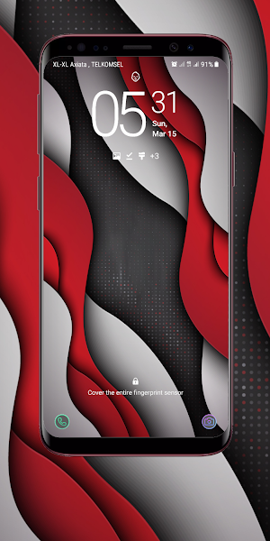 Red And White Wallpaper Screenshot 1