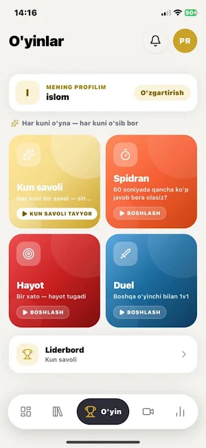 Imtihon + | YHQ 2026 Screenshot 1
