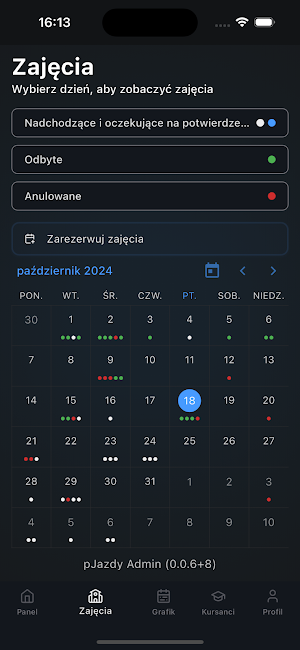pJazdy Admin - Zarządzaj OSK Screenshot 1