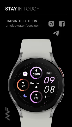 Awf Sporty Digital - watchface Screenshot 2