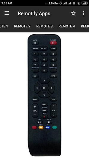 Sun Direct Remote Control (5 in 1) Screenshot 2