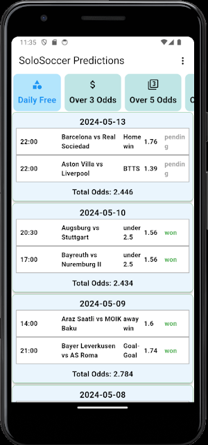 SoloSoccer Predictions Screenshot 0