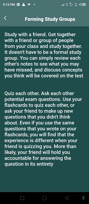 Exams Tricks App Screenshot 1