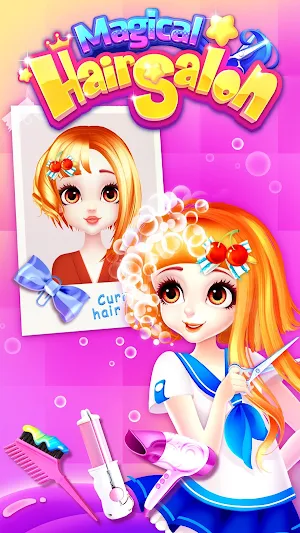 Magical Hair Salon: Girl Makeover Screenshot 1