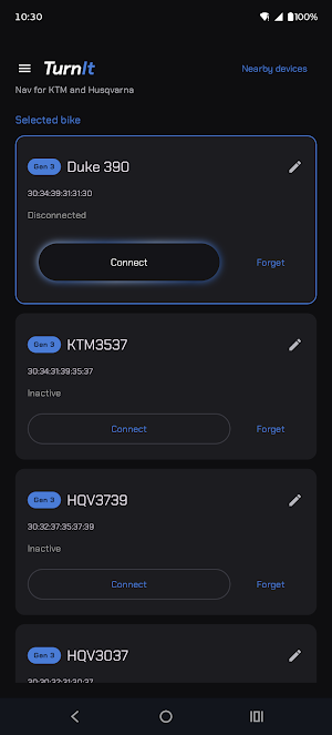 TurnIt: Navigation for KTM Screenshot 1