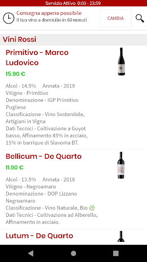 NonSoloVino Screenshot 3