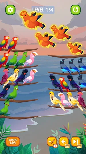 Bird Sort - Color Puzzle Screenshot 3