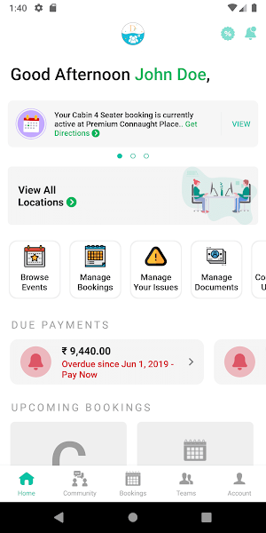 Digicuro - Coworking Space App for Members Screenshot 1