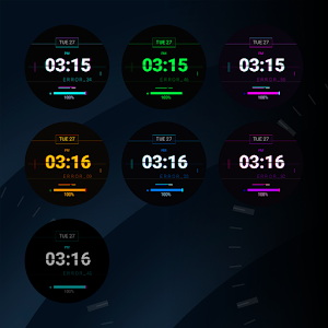 Digital Glitch - watch face Screenshot 2