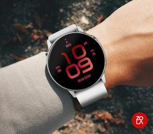 Stylish Maroon Watch Face Screenshot 2