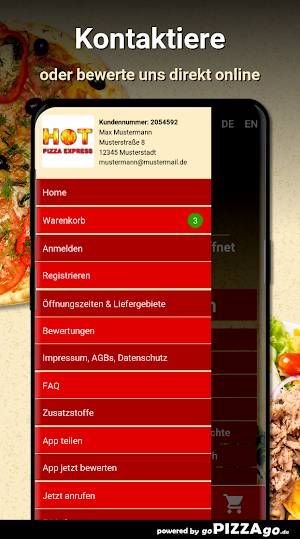 Hot Pizza Express Kirchheim unter Teck Screenshot 2