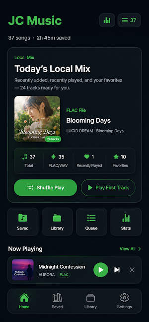 JC Music - Local Music Player Screenshot 1