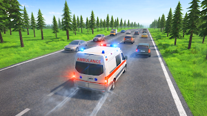 Traffic Ambulance Sim Game 3D Screenshot 2