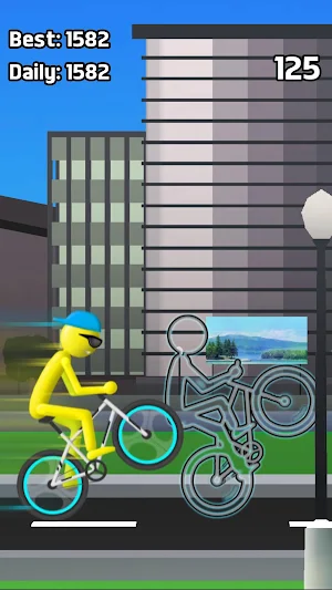 Stickman Bike Wheelie Screenshot 1