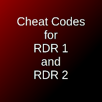 Cheats List for RDR1 and RDR2