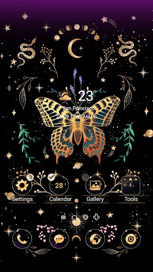 Butterfly In Galaxy- Wallpaper Screenshot 0