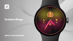 Gradient Rings Watch Face Screenshot 0