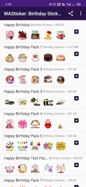 WASticker: Birthday Stickers Screenshot 0